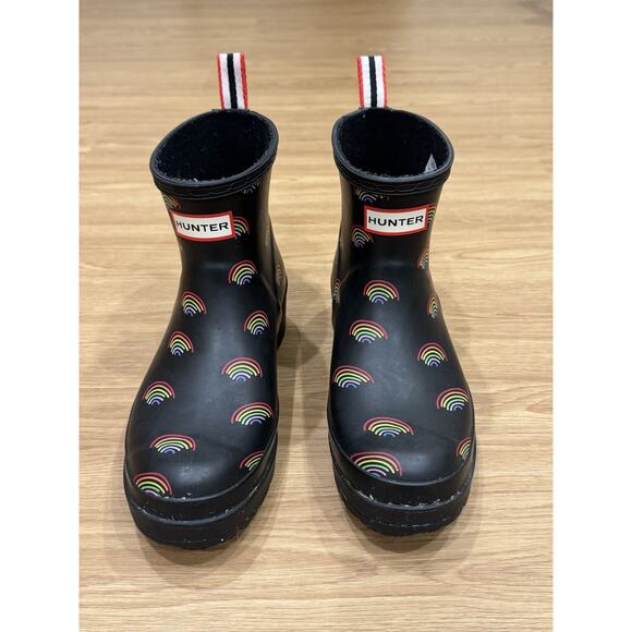 Hunter Original Women's Short Rain Boots Rainbow, US Size 8 - Picture 1 of 7